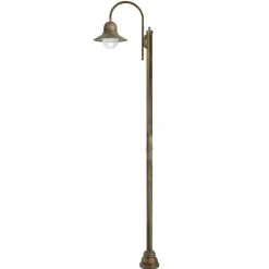 270 cm hoge lantaarnpaal Felizia in antiek messing