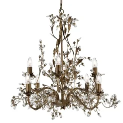 8 lichtbronnen Kroonluchter Almandite Florentijns