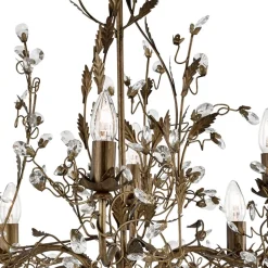 8 lichtbronnen Kroonluchter Almandite Florentijns