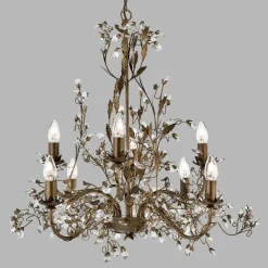 8 lichtbronnen Kroonluchter Almandite Florentijns