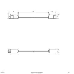Aansluitkabel voor Bordo, lengte 15 cm