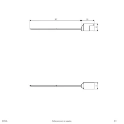 Aansluitkabel voor Bordo-serie, lengte: 15 cm