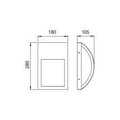 Aantrekkelijke buitenwandlamp 436
