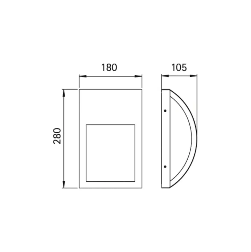 Aantrekkelijke buitenwandlamp 436