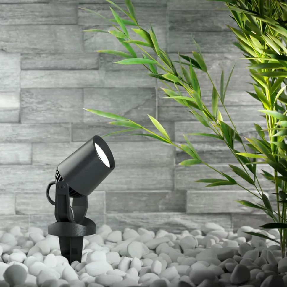 Aardspiesspot Minitommy-EL 1-lamp zwart/frosted