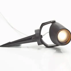 Aardspiesspot Minitommy-EL 1-lamp zwart/frosted