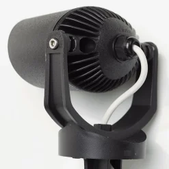 Aardspiesspot Minitommy-EL 1-lamp zwart/frosted