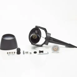 Aardspiesspot Minitommy-EL 1-lamp zwart/frosted