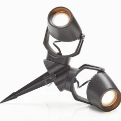 Aardspiesspot Minitommy-EL 2-lamp zwart/frosted