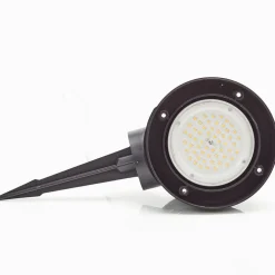 Aardspießstraler Tommy rond zwart 1-lamps 10W CCT