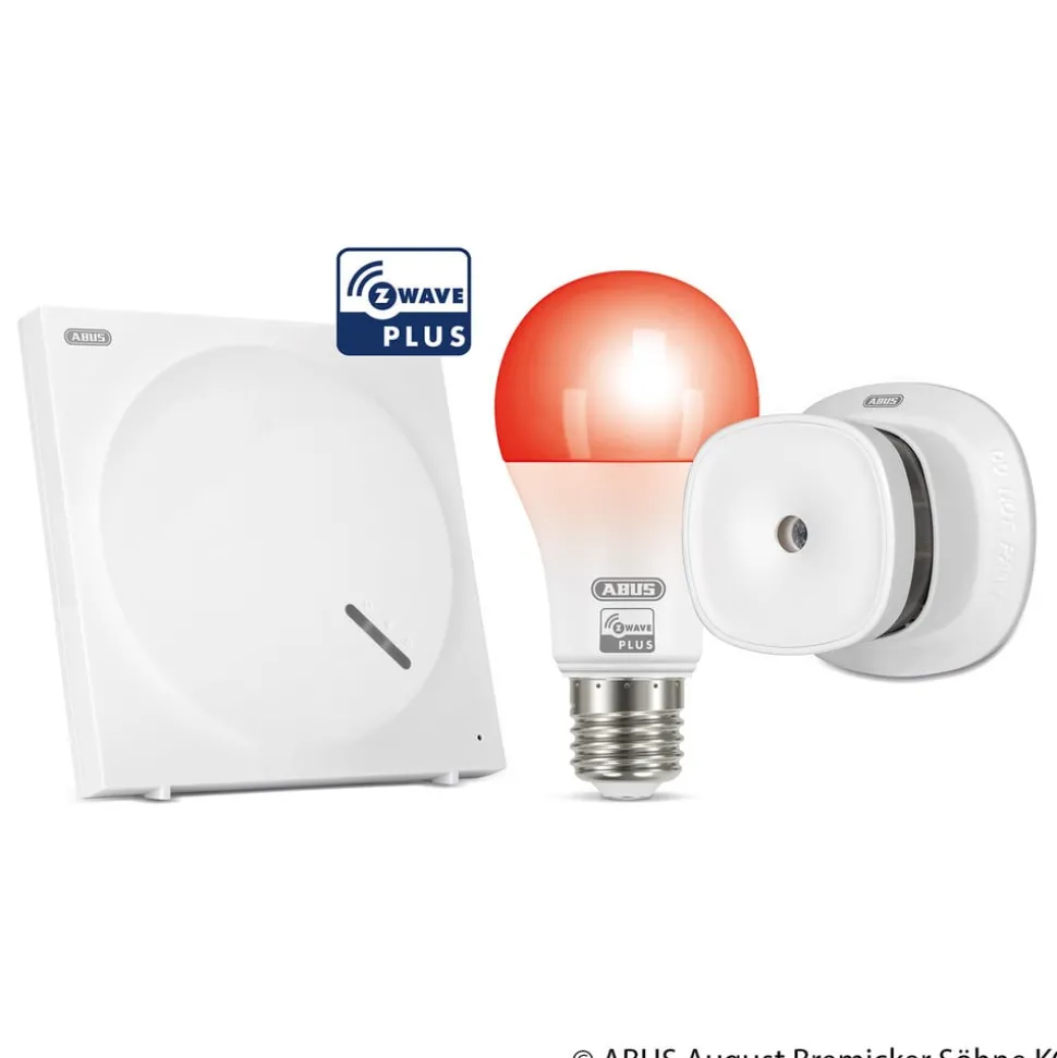 ABUS Z-Wav Brandschutz-Set met rookmelder, Lamp