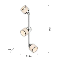 Accor plafondspot, 3-lamps