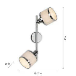Accor plafondspot, 2-lamps