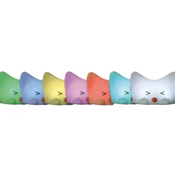 Accu-LED-nachtlamp Catty Cat, 7 kleuren + sound