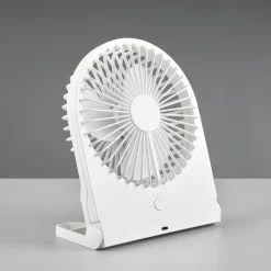 Accu-tafelventilator Breezy, wit, stil