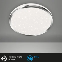 Acorus LED plafondlamp, IP44, sterdecor, Ø 28 cm
