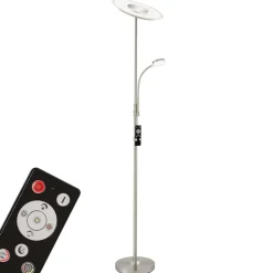 Agiled LED uplighter, nikkel, dimbaar, CCT, 32 W