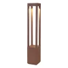 Agra LED tuinpadverlichting, bruin, aluminium, hoogte 65 cm