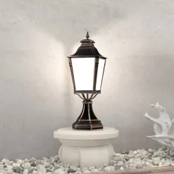 Aiko sokkellamp in patinalook