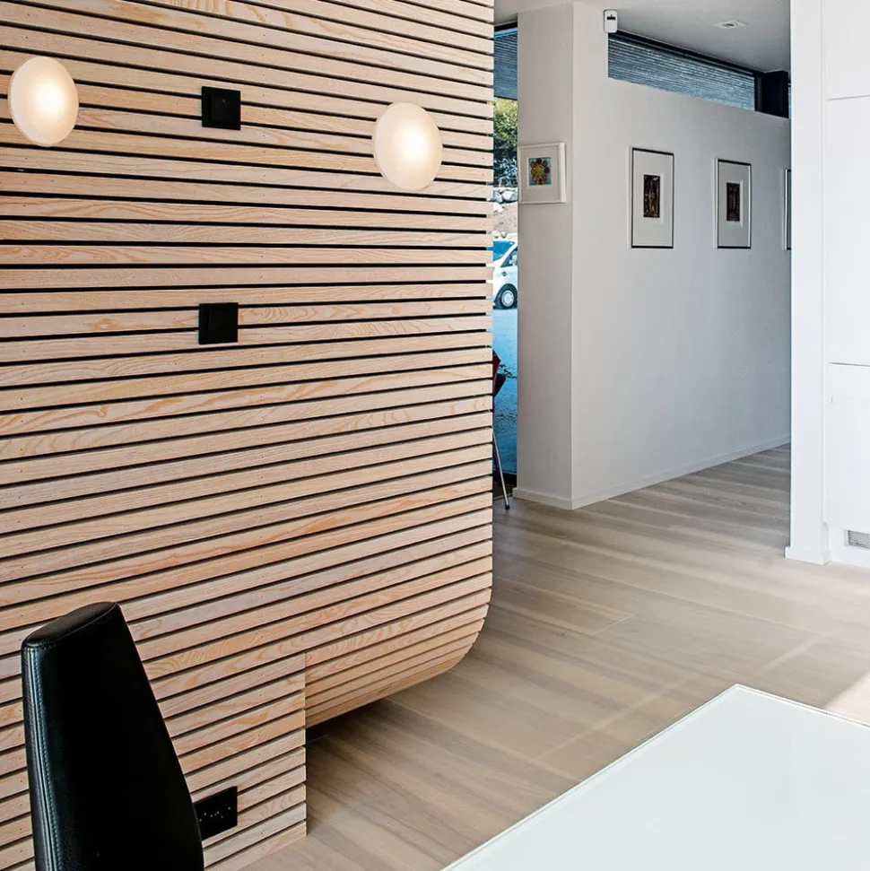 AJ Eklipta - ronde glazen wandlamp