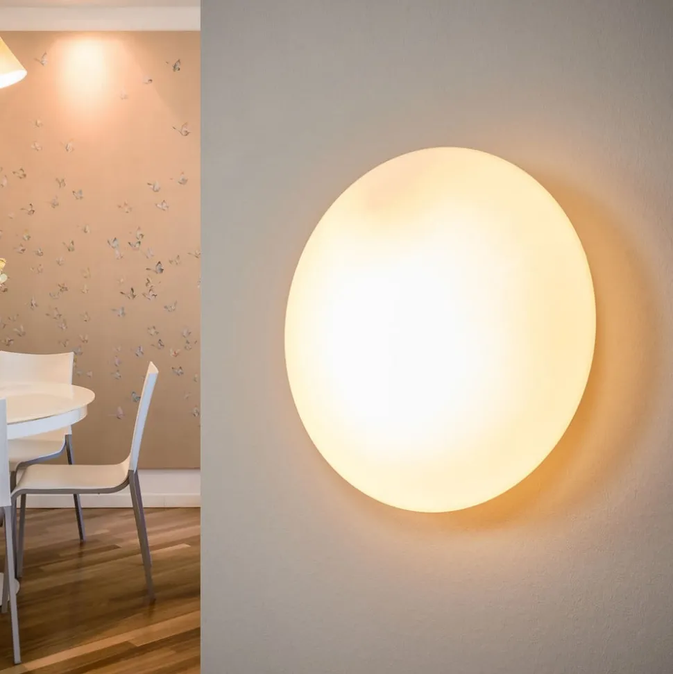 Alba plafondlamp van opaalglas, Ø 25 cm