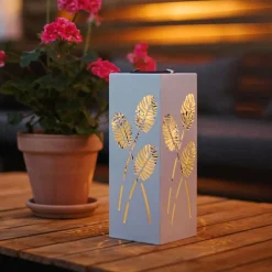 Albaleaf LED lamp op zonne-energie, 2 mogelijke toepassingen