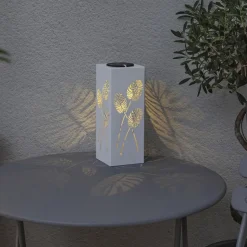 Albaleaf LED lamp op zonne-energie, 2 mogelijke toepassingen