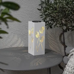 Albaleaf LED lamp op zonne-energie, 2 mogelijke toepassingen