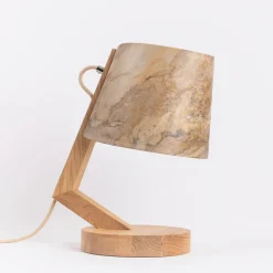 ALMUT 1411 tafellamp cilindrisch Ø23cm steen