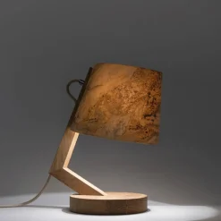 ALMUT 1411 tafellamp cilindrisch Ø23cm steen