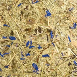 ALMUT 2610 tafellamp, hooi met blauwe korenbloemen