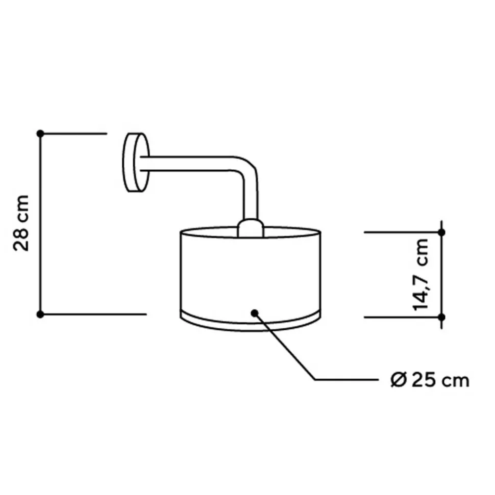 ALMUT 2610 wandlamp Ø 25cm