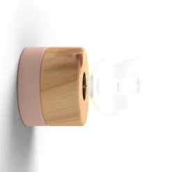 ALMUT 0239 wandlamp, vegan, den/lichtrose