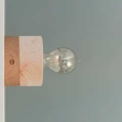 ALMUT 0239 wandlamp, vegan, den/eiken