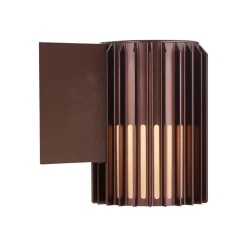 Aludra Seaside buitenwandlamp, aluminium, bruin metallic