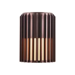 Aludra Seaside buitenwandlamp, aluminium, bruin metallic