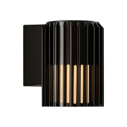 Aludra Seaside buitenwandlamp, aluminium, zwart