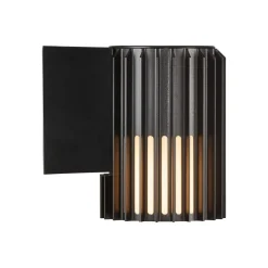 Aludra Seaside buitenwandlamp, aluminium, zwart