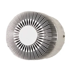 Alu-gekleurde outdoor wandlamp Lennias met LED