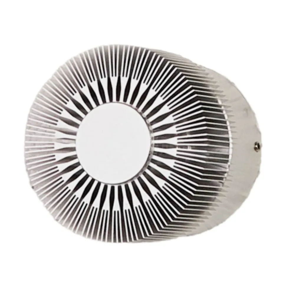 Alu-gekleurde outdoor wandlamp Lennias met LED