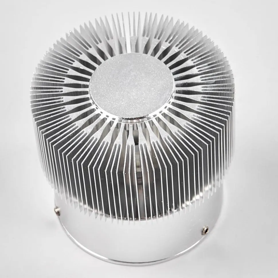 Alu-gekleurde outdoor wandlamp Lennias met LED