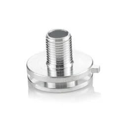 Aluminiumnippel voor stroomrailadapter, M 10 x 1