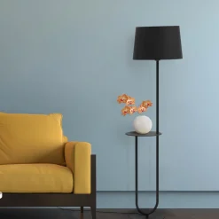 Aluminor Duo vloerlamp met legtafel