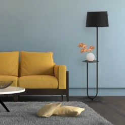 Aluminor Duo vloerlamp met legtafel