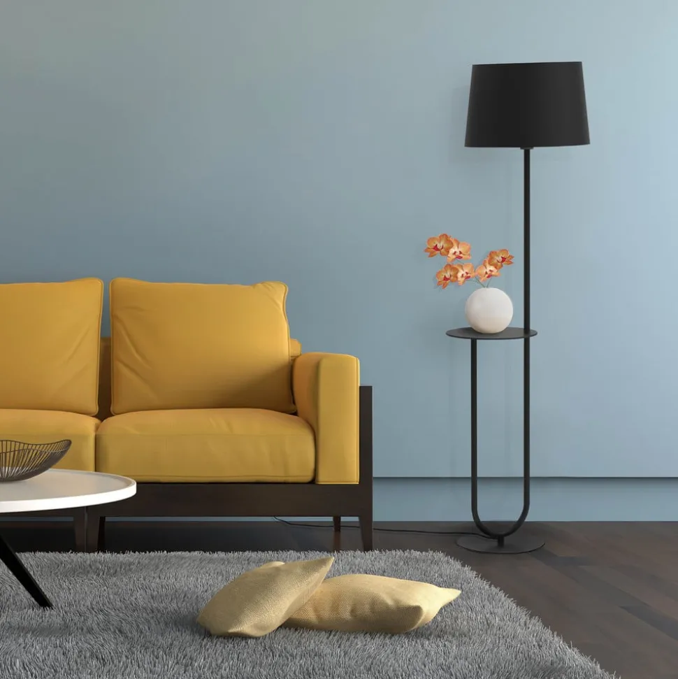 Aluminor Duo vloerlamp met legtafel