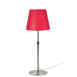 Aluminor Store tafellamp, alu/rood