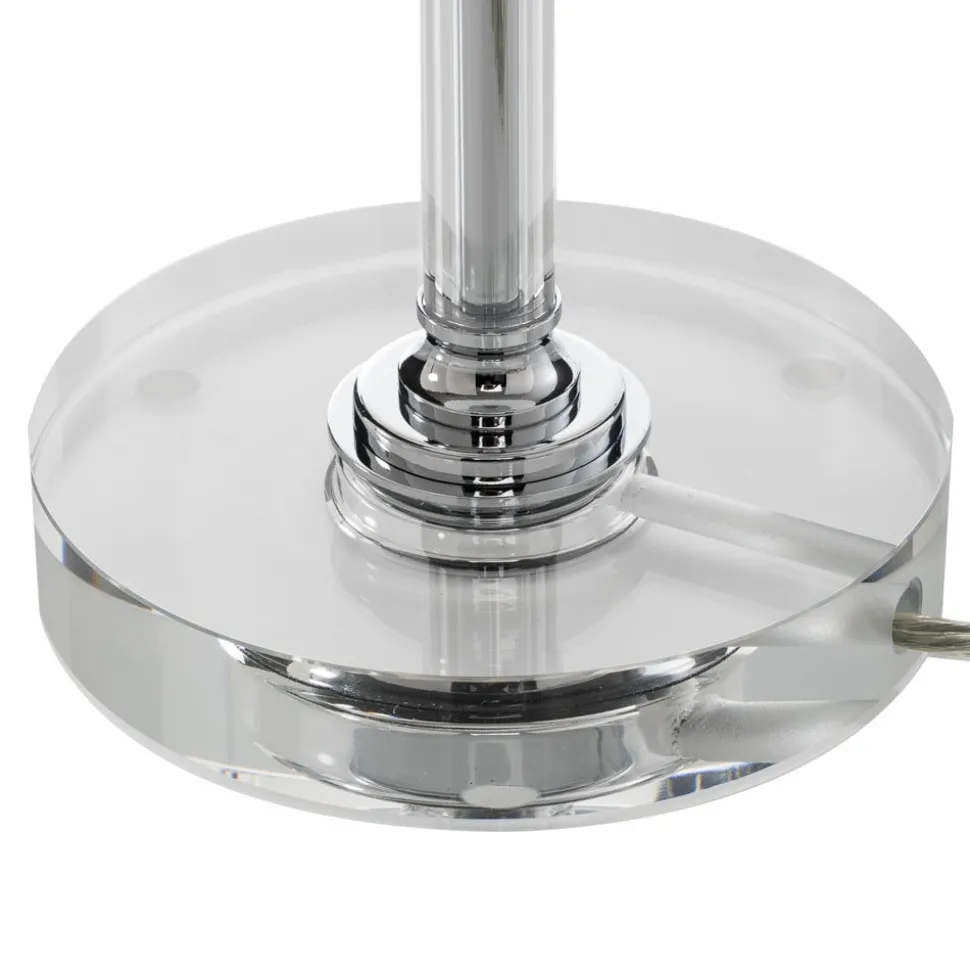 Ancilla - verchroomde LED tafellamp met dimmer