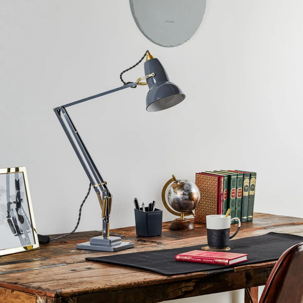 Anglepoise® Original 1227 Brass tafellamp grijs