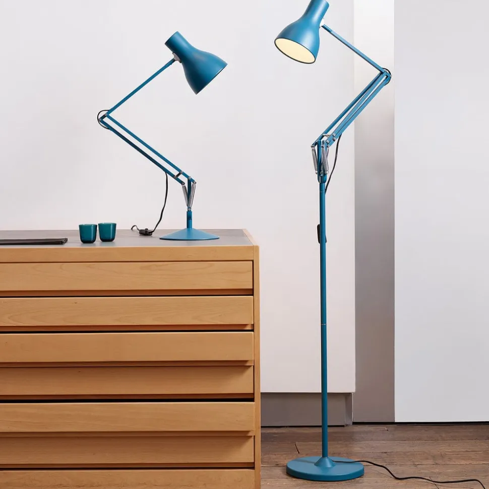 Anglepoise Type 75 vloerlamp Margaret Howell blauw