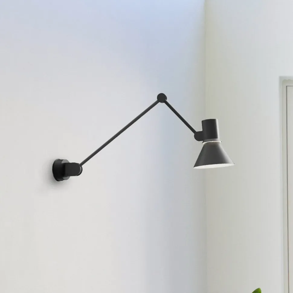Anglepoise Type 80 W3 wandlamp, matzwart